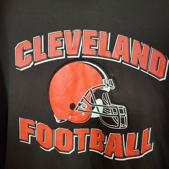 Cleveland Browns Hoodie Hooded Sweatshirt MENS XL NFL Apparel Authentic NFL C3 - Picture 2 of 7